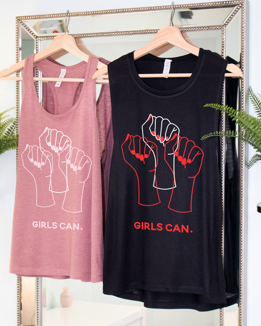 GIRLS CAN. Tank Top - Pick Style & Color | Orange Apollo