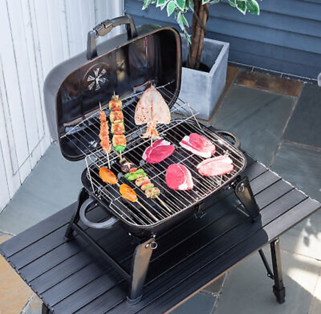 Portable Tabletop BBQ Charcoal Grill | Yellow Pandora