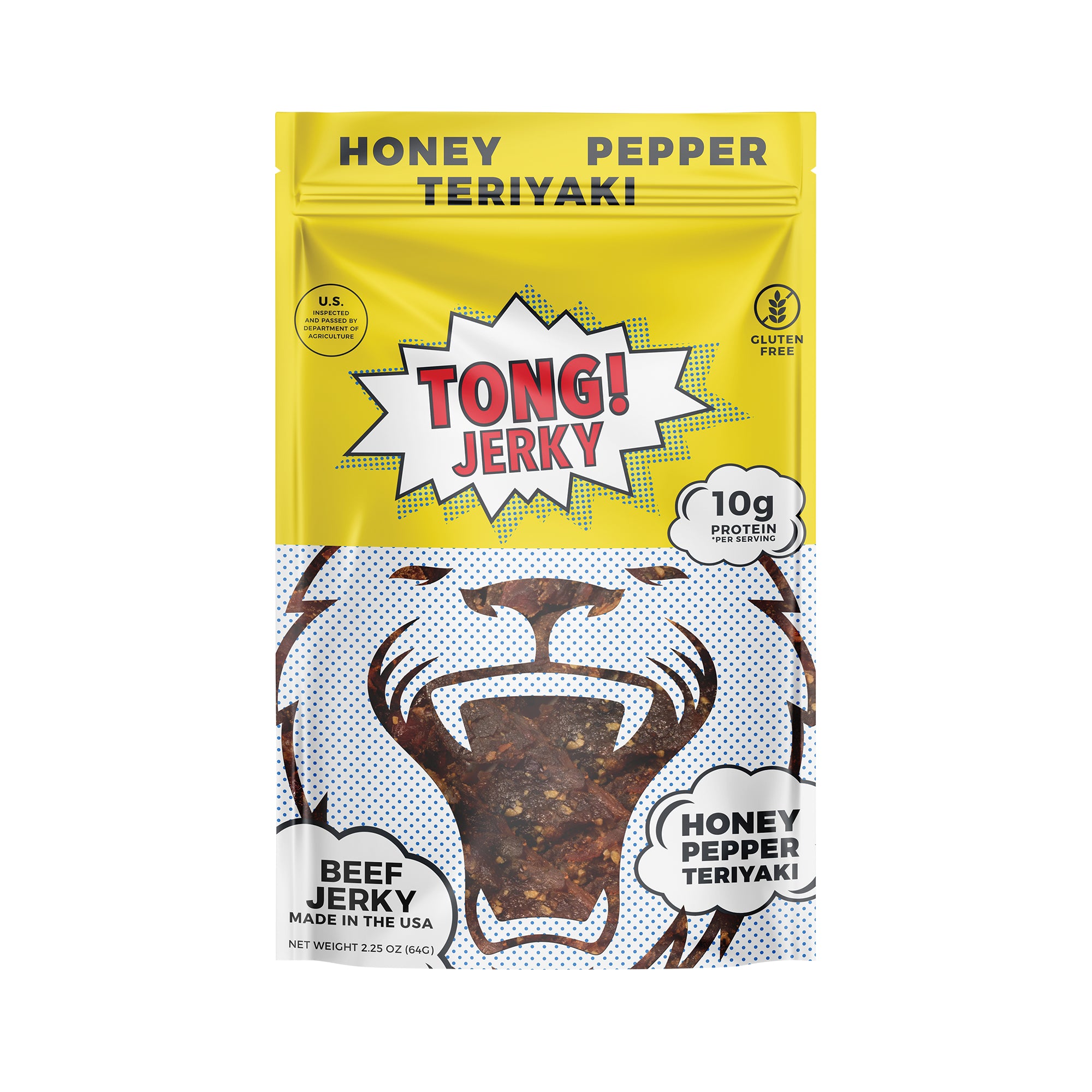 Tong Jerky Honey Pepper Teriyaki | Azure Rhea
