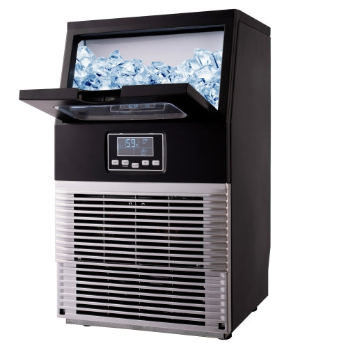 Freestanding Commercial Ice Maker Machine 66LBS/24H Auto-Clean | Teal Simba