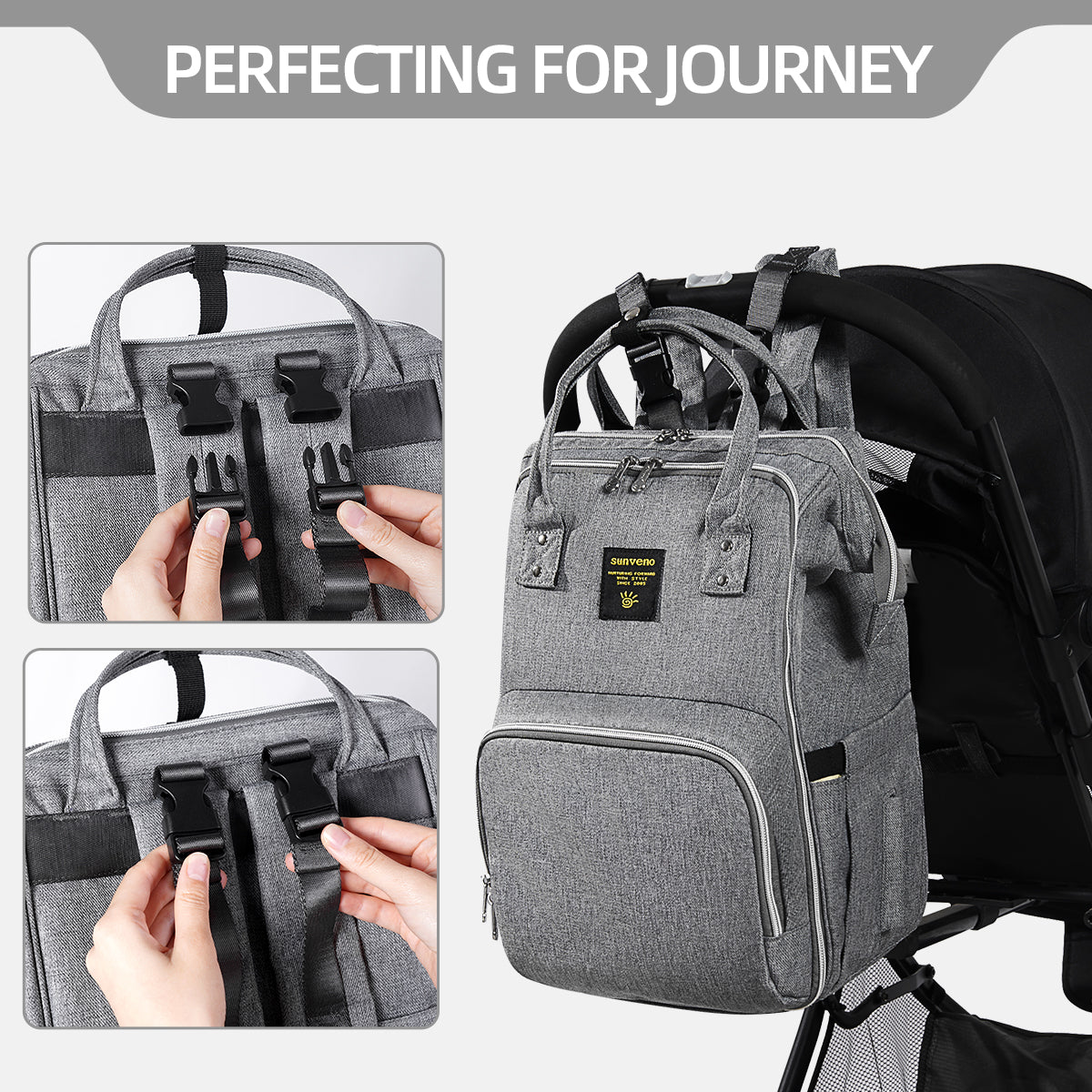 Diaper Bag Backpack with Portable Changing Pad