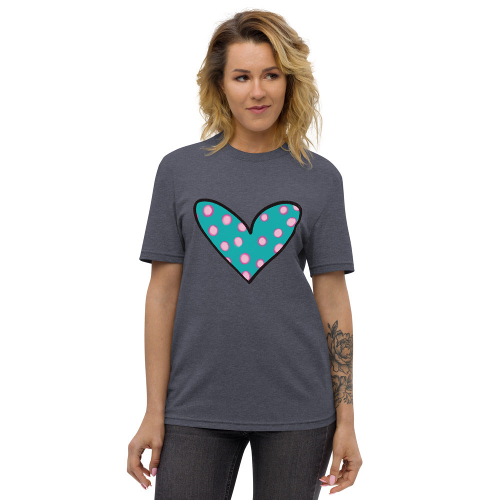 Eco Friendly Recycled Heart T-Shirt