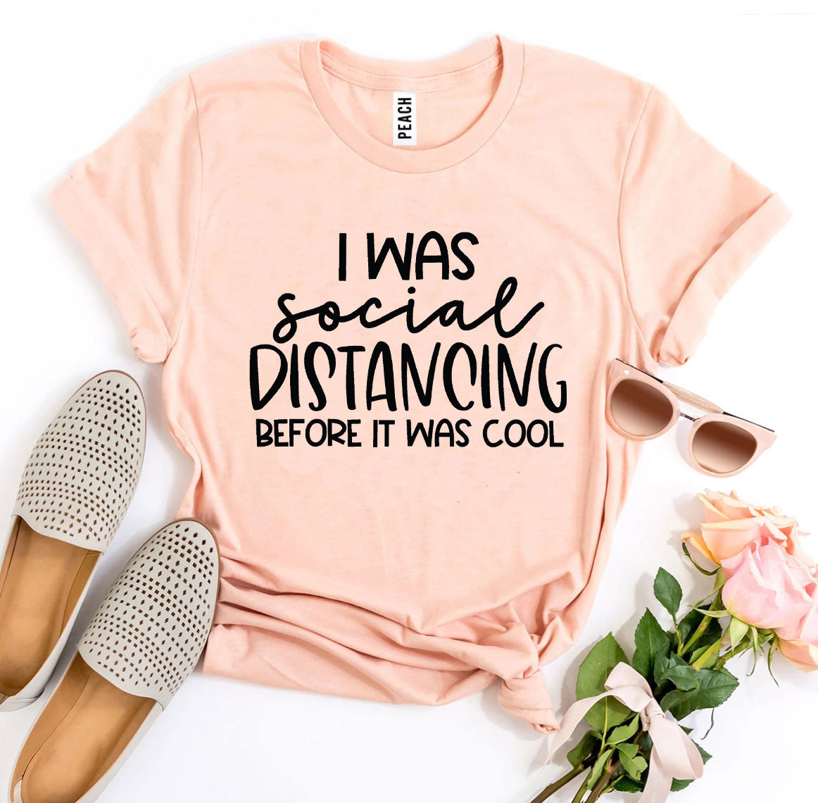 I Was Social Distancing T-shirt