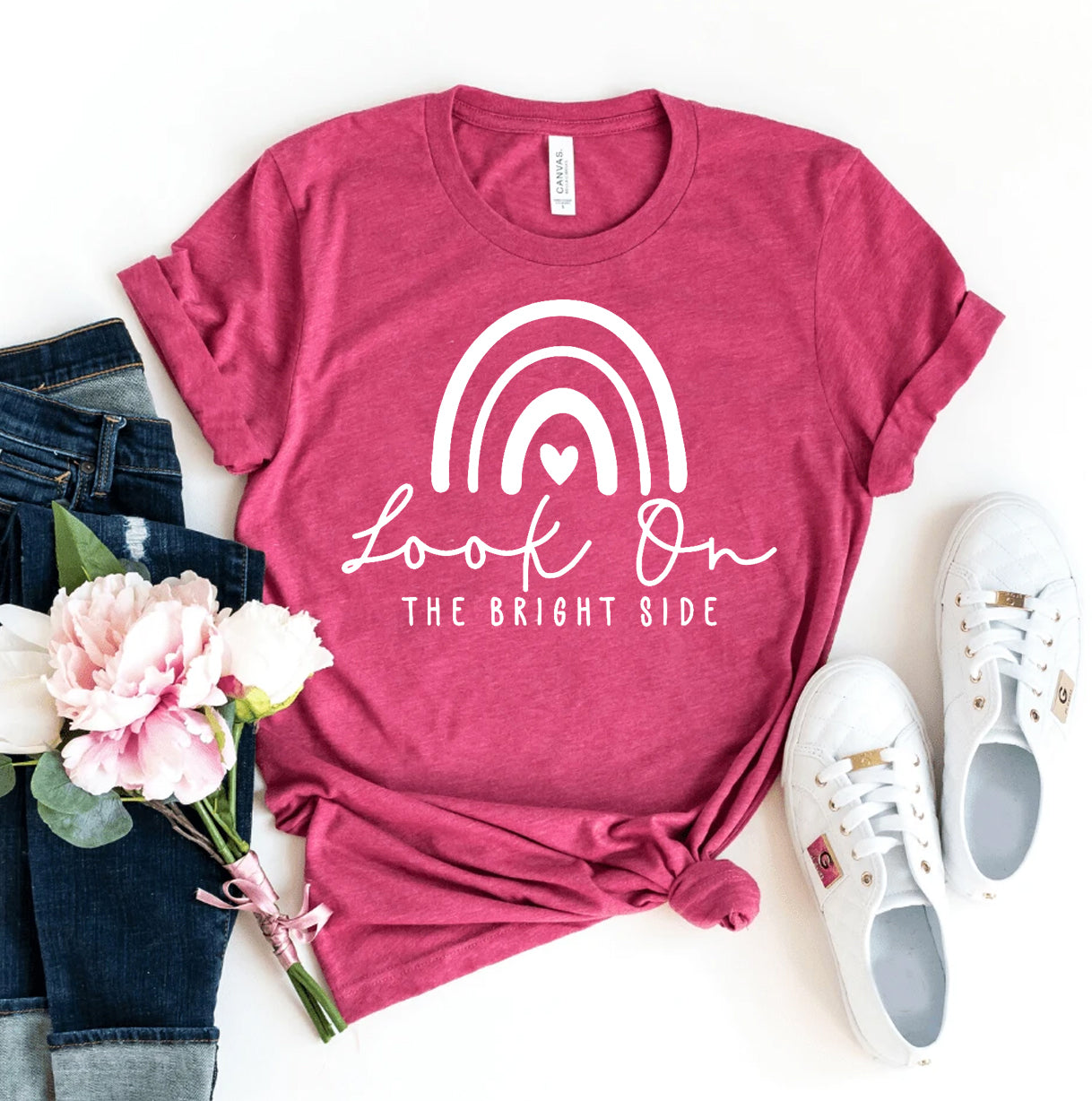 Look On The Bright Side T-shirt | Agate