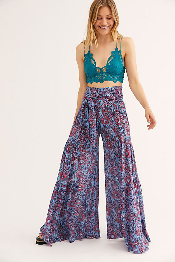 Digital Print Women's Loose Casual Wide Leg Pants