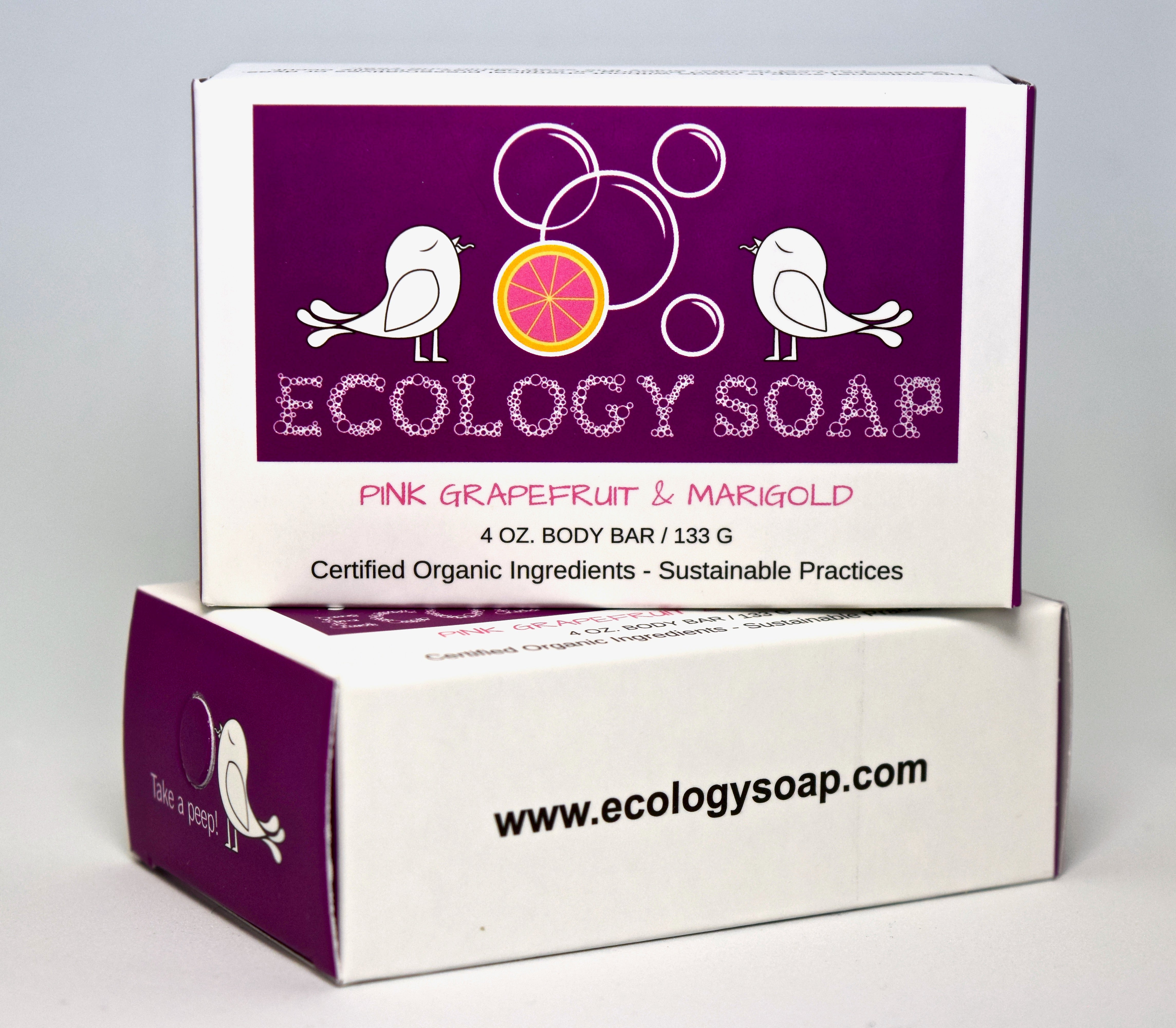 Ecology Soap Pink Grapefruit and Marigold Body Soap | Olive Perses