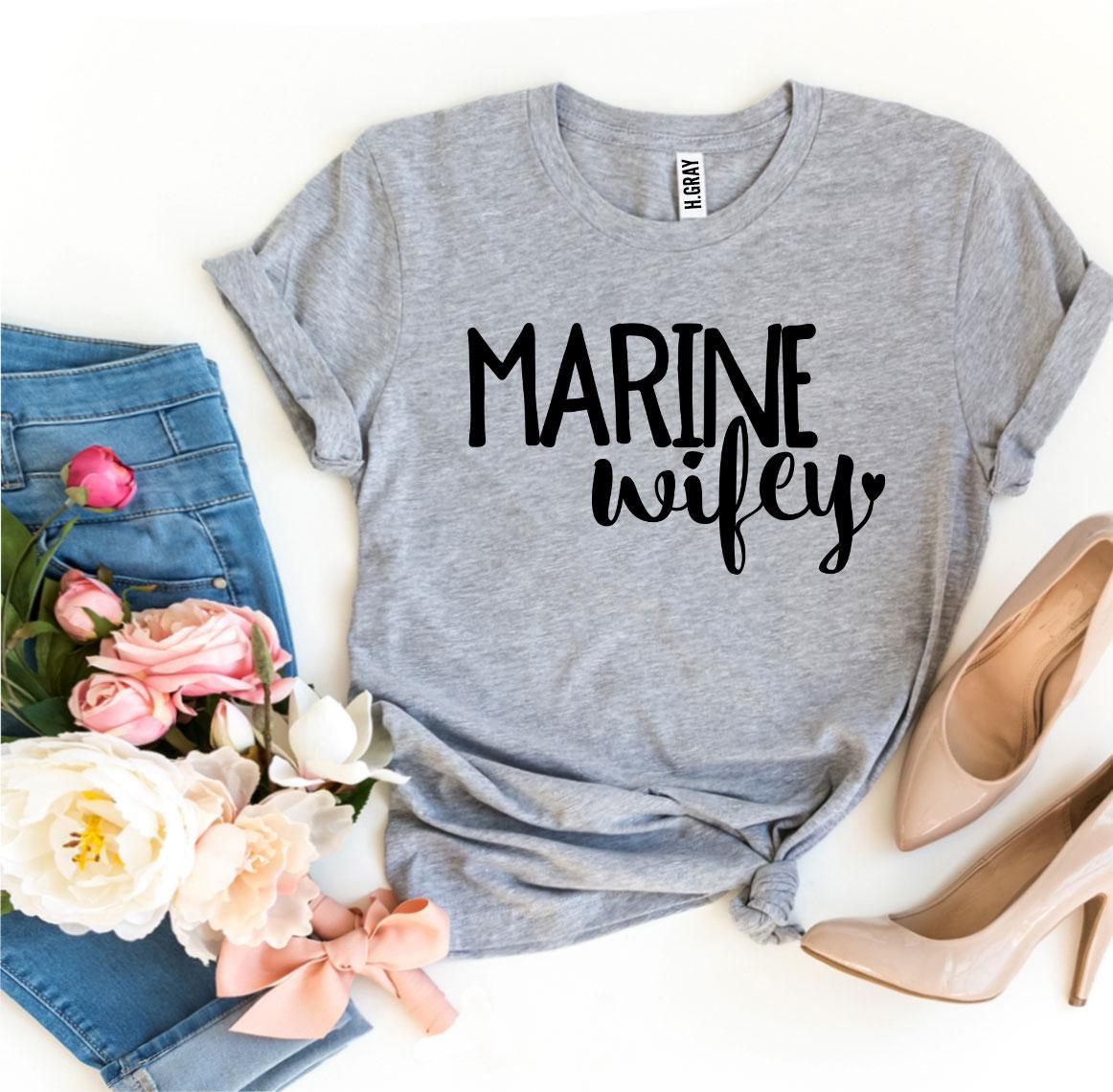 Marine Wifey T-shirt | Agate