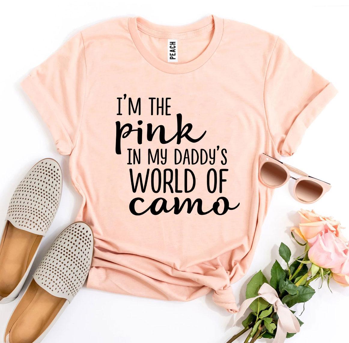 I’m The Pink In My Daddy’s World Of Camo T-shirt | Agate