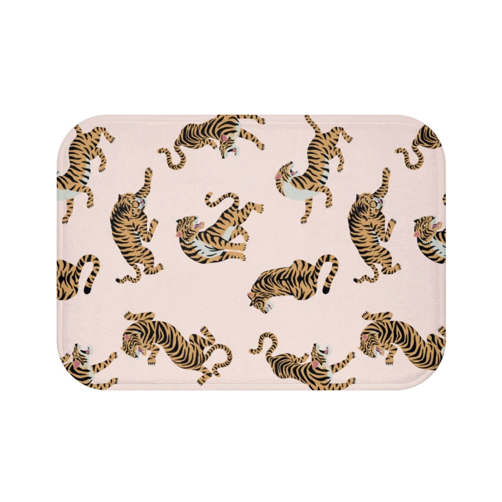 Leopard Print Bath Mat Home Accents | Yellow Pandora