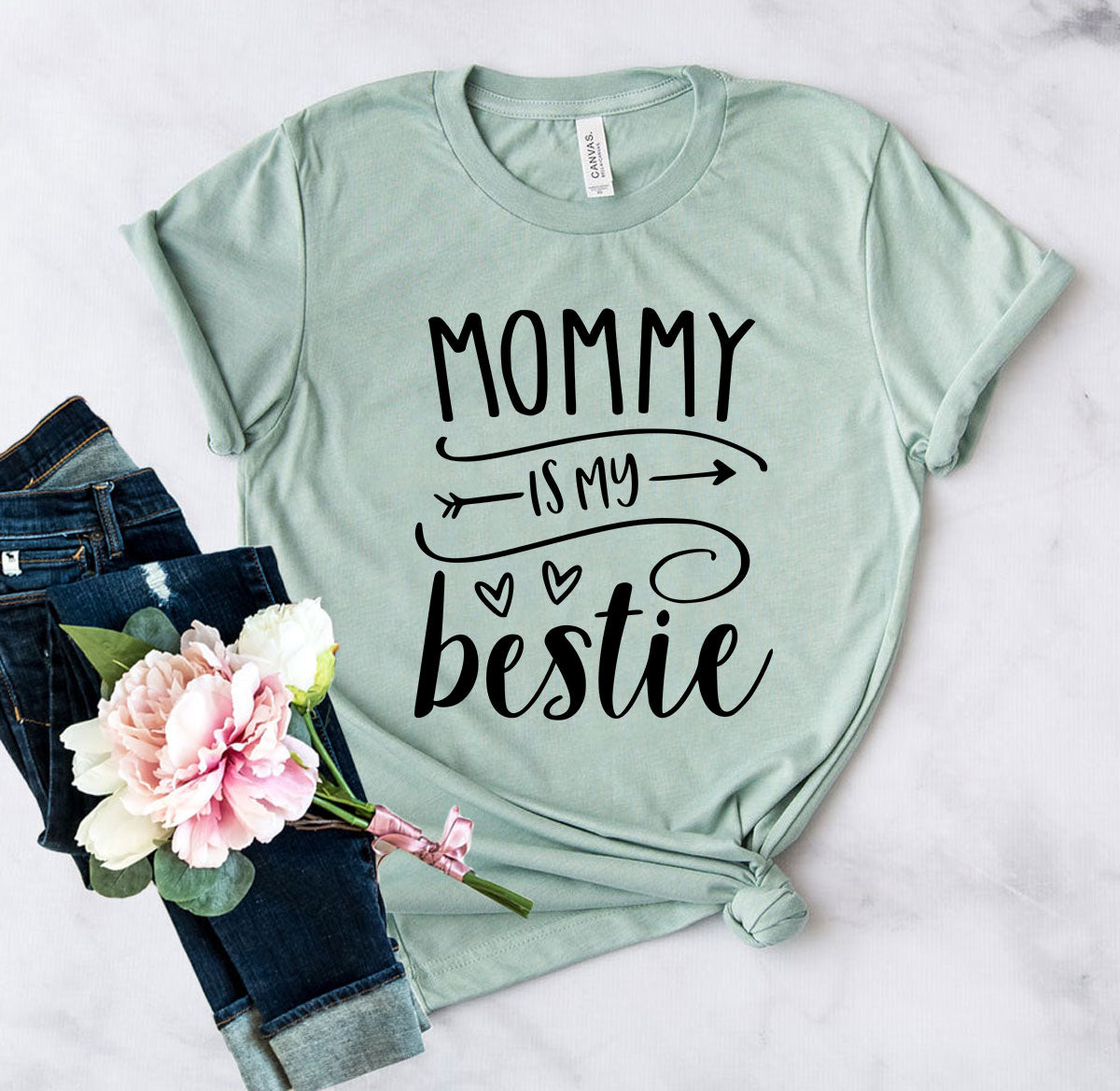 DT0219 Mommy Is My Bestie Shirt