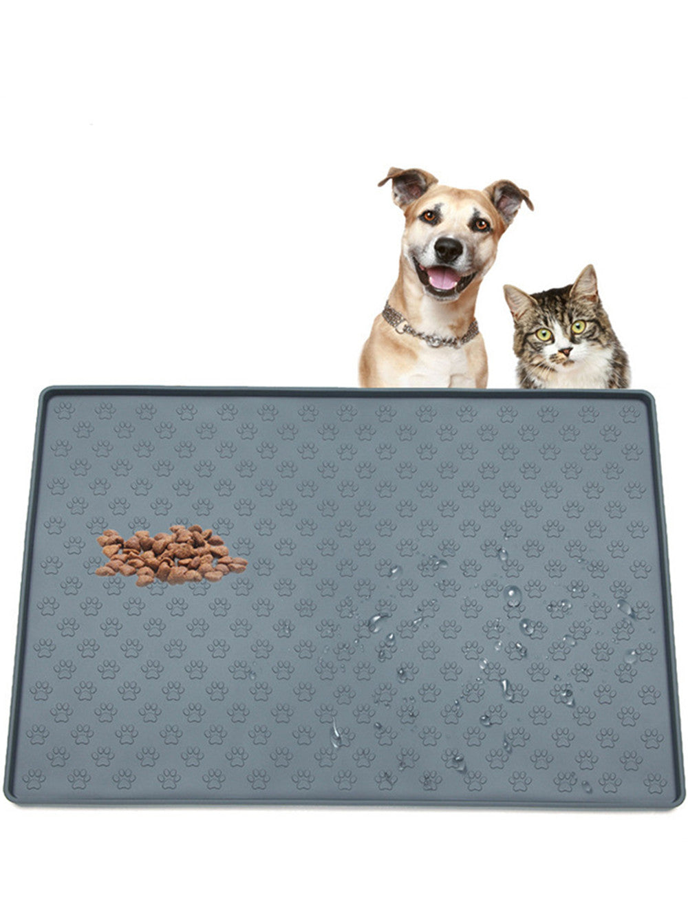 Non-Slip Waterproof Pet Food Mat Silicone Pet Food Drinking Mat | Teal Simba