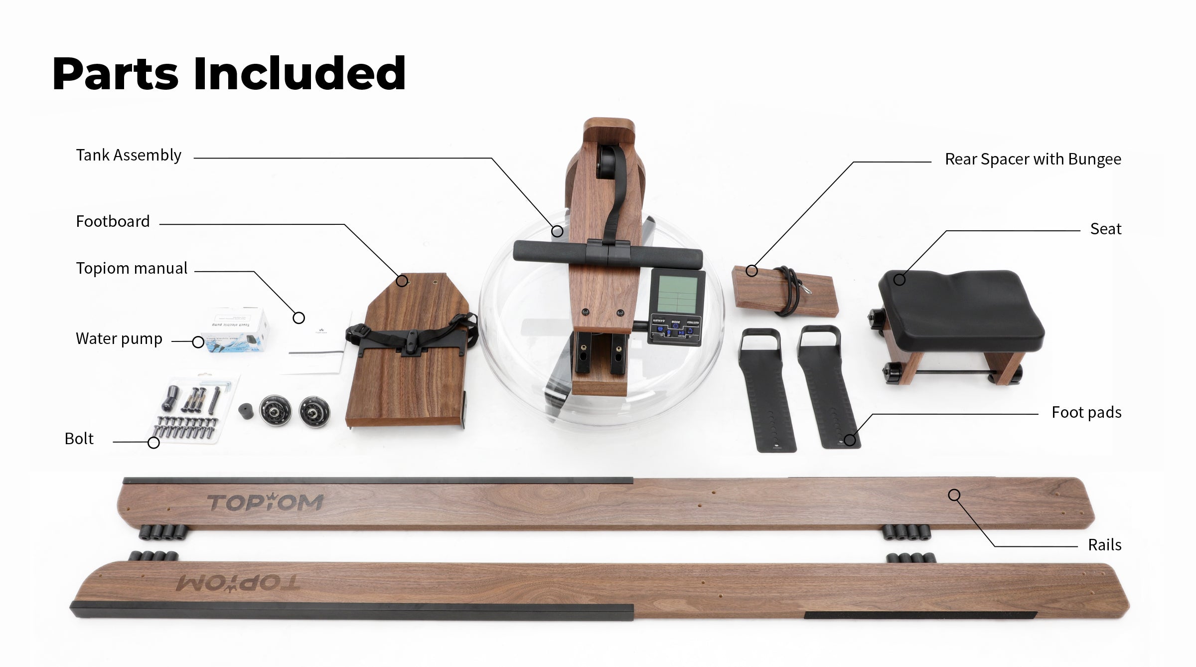 Topiom Rower | Bringing the rowing experience home | Walnut