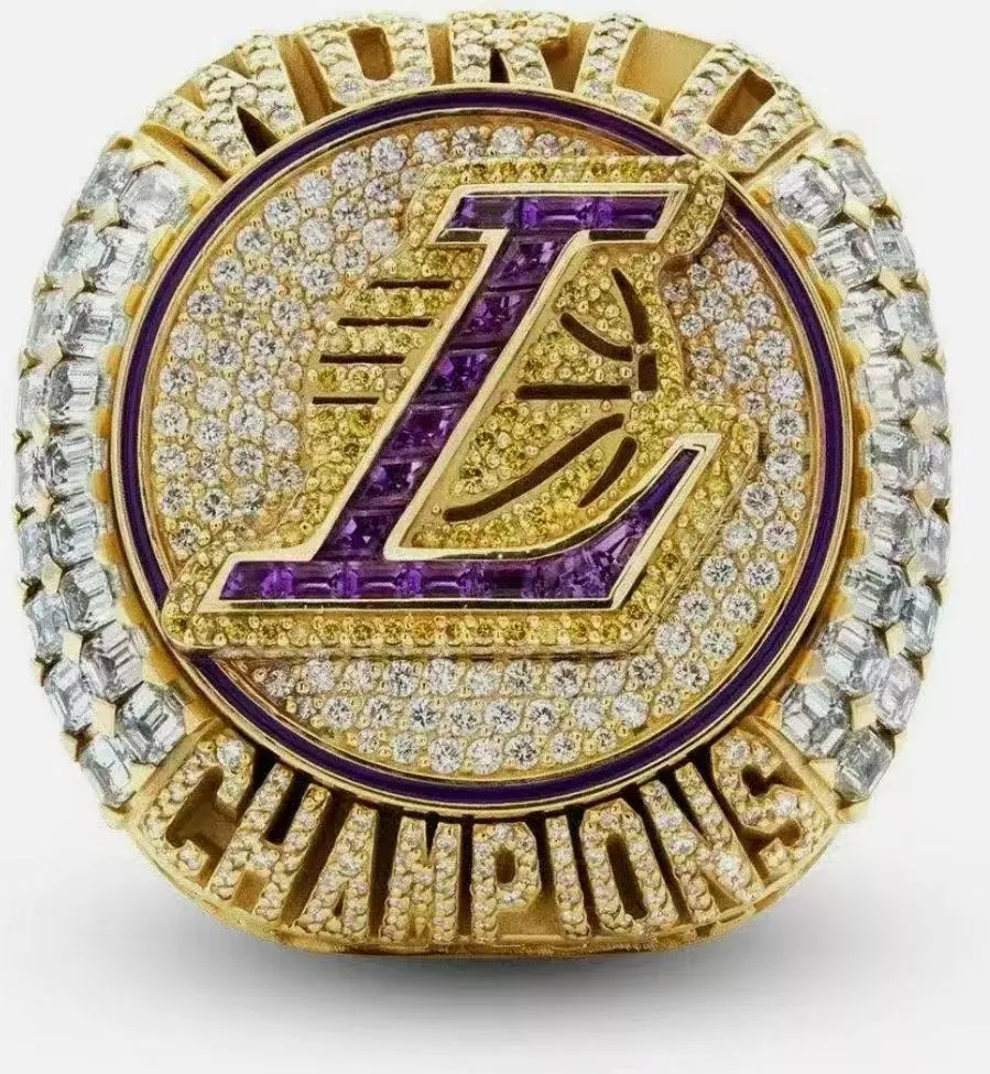 Stainless Steel 2020 NBA Champion Los Angeles Lakers Ring