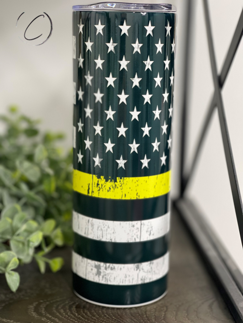 THIN YELLOW LINE 20OZ TUMBLER