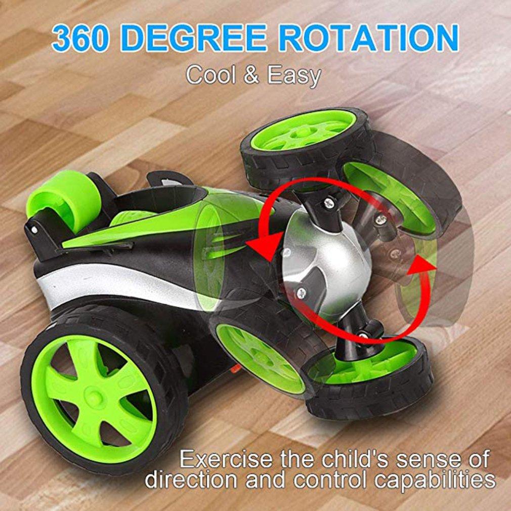 Wireless Remote Control Jumping Flip Wheels Toy Car