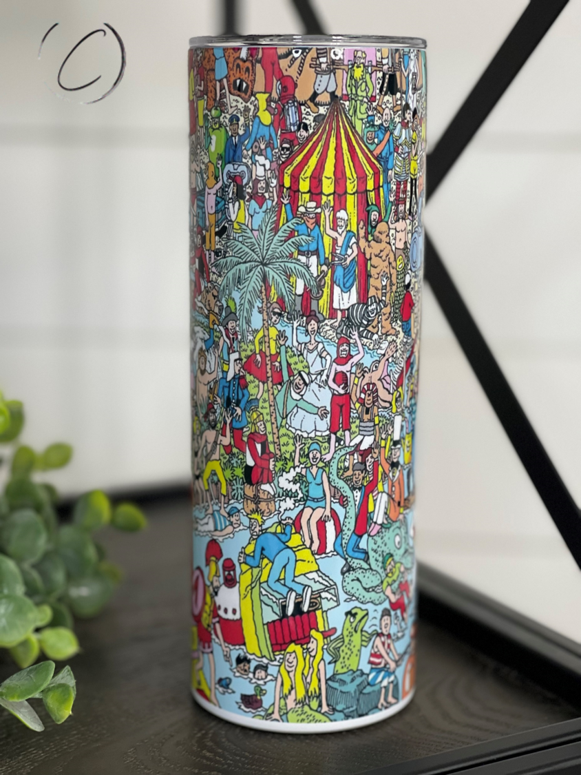 Where's Waldo 20oz Skinny Tumbler