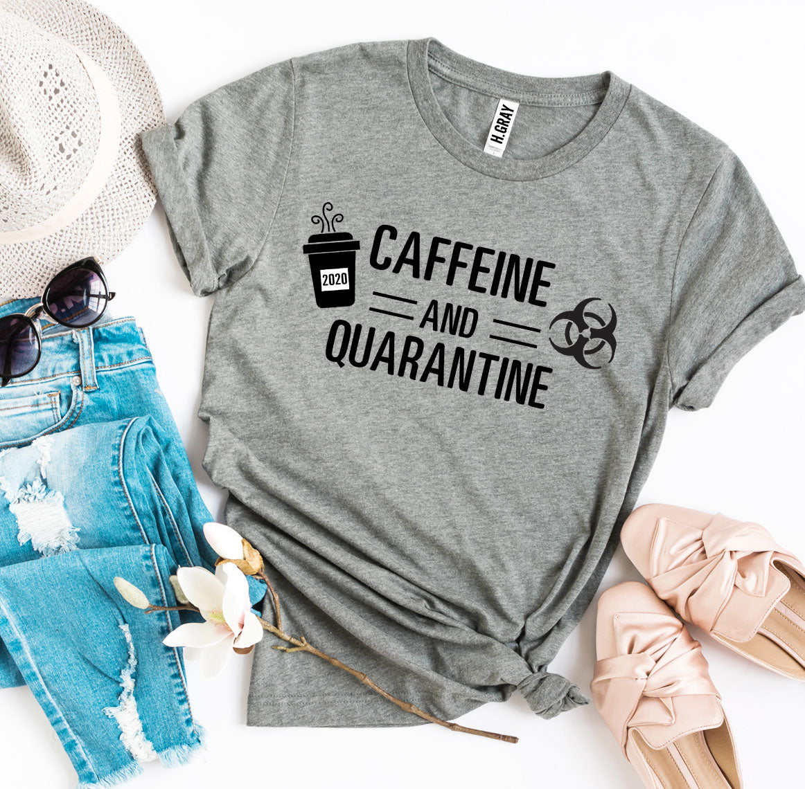 Caffeine & Quarantine T-shirt | Agate