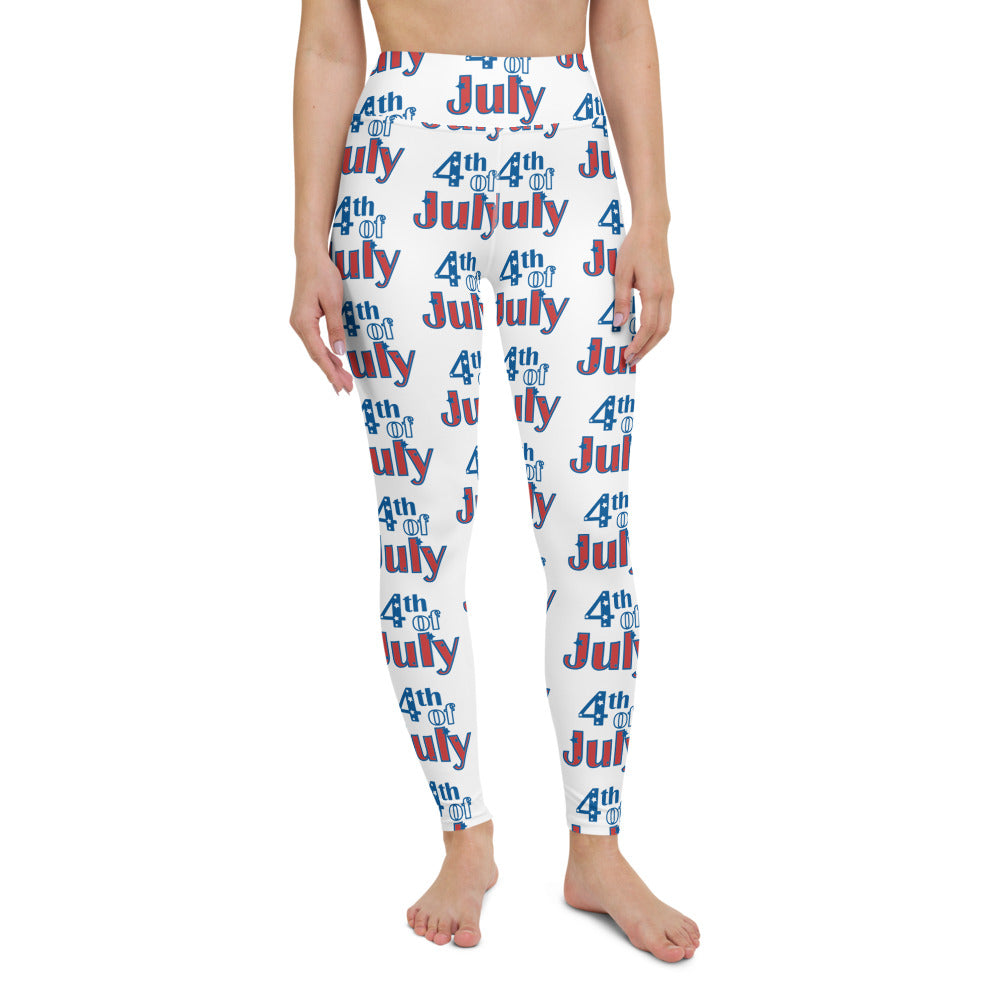 "4th of July" High Waist Leggings