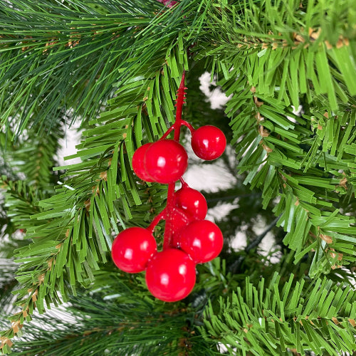 Upside Down Christmas Tree1500 branch tips with Red Artificial Berries