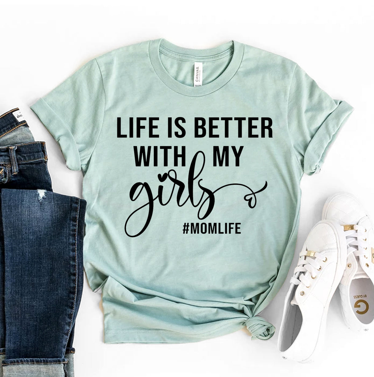 Life Is Better With My Girls T-shirt | Agate