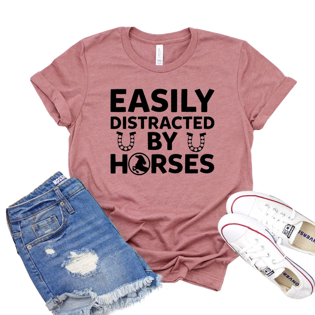 Easily Distracted By Horses Shirt