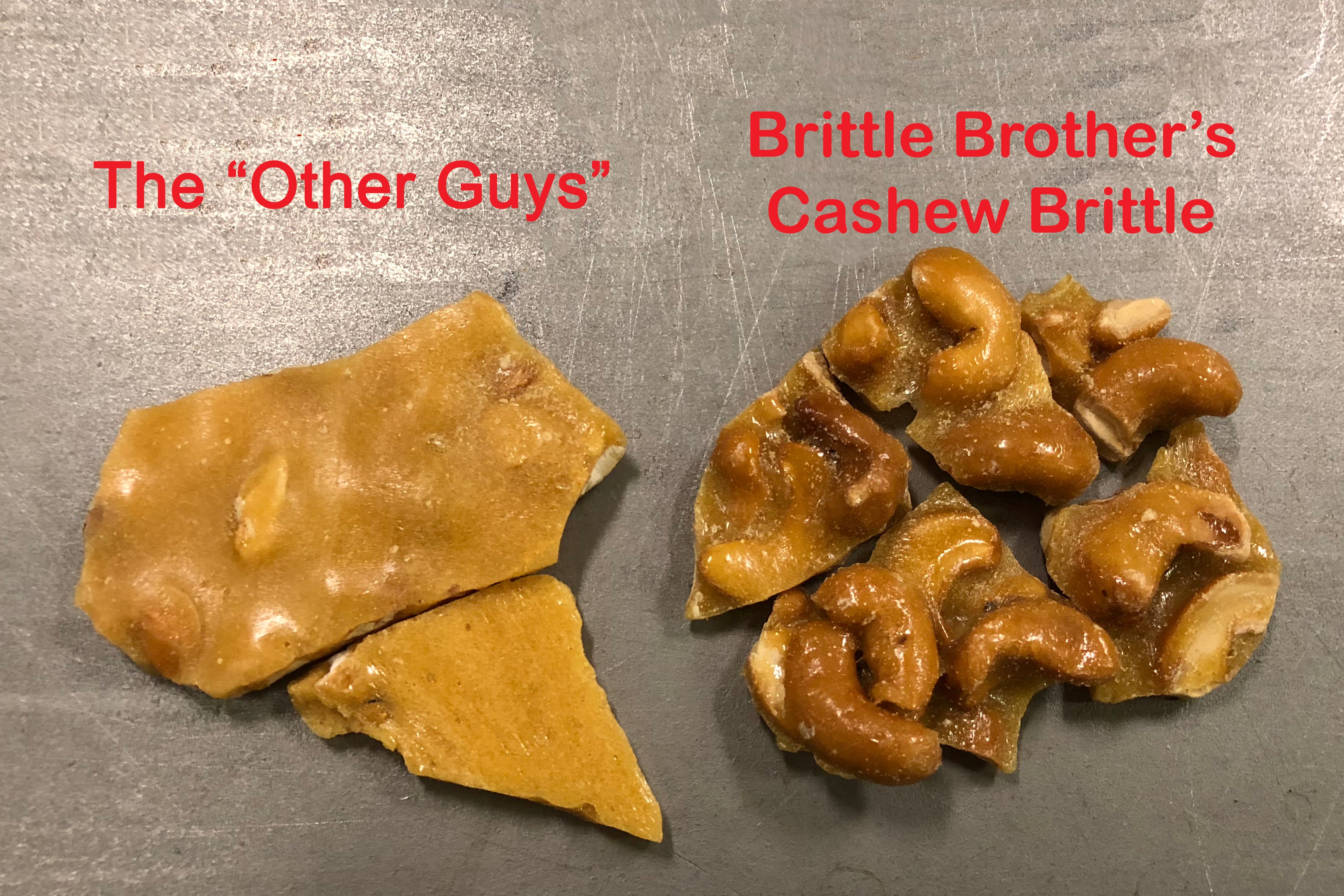 Brittle Brothers - Cashew Brittle - 5 oz. Bag