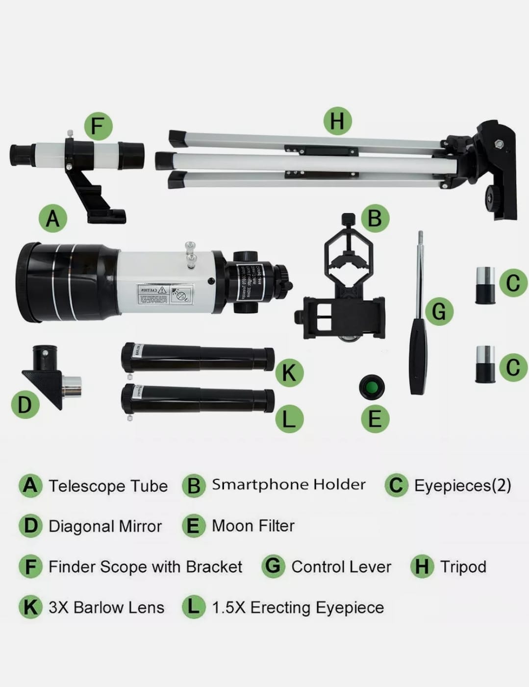 Dragon Z9i Astronomical Telescope Toy for UFO and Stars Viewing | Yellow Pandora