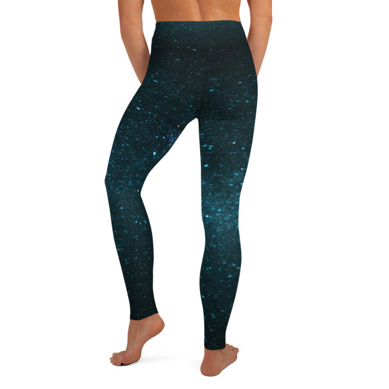 Blue Galaxy Leggings, Capris, Shorts