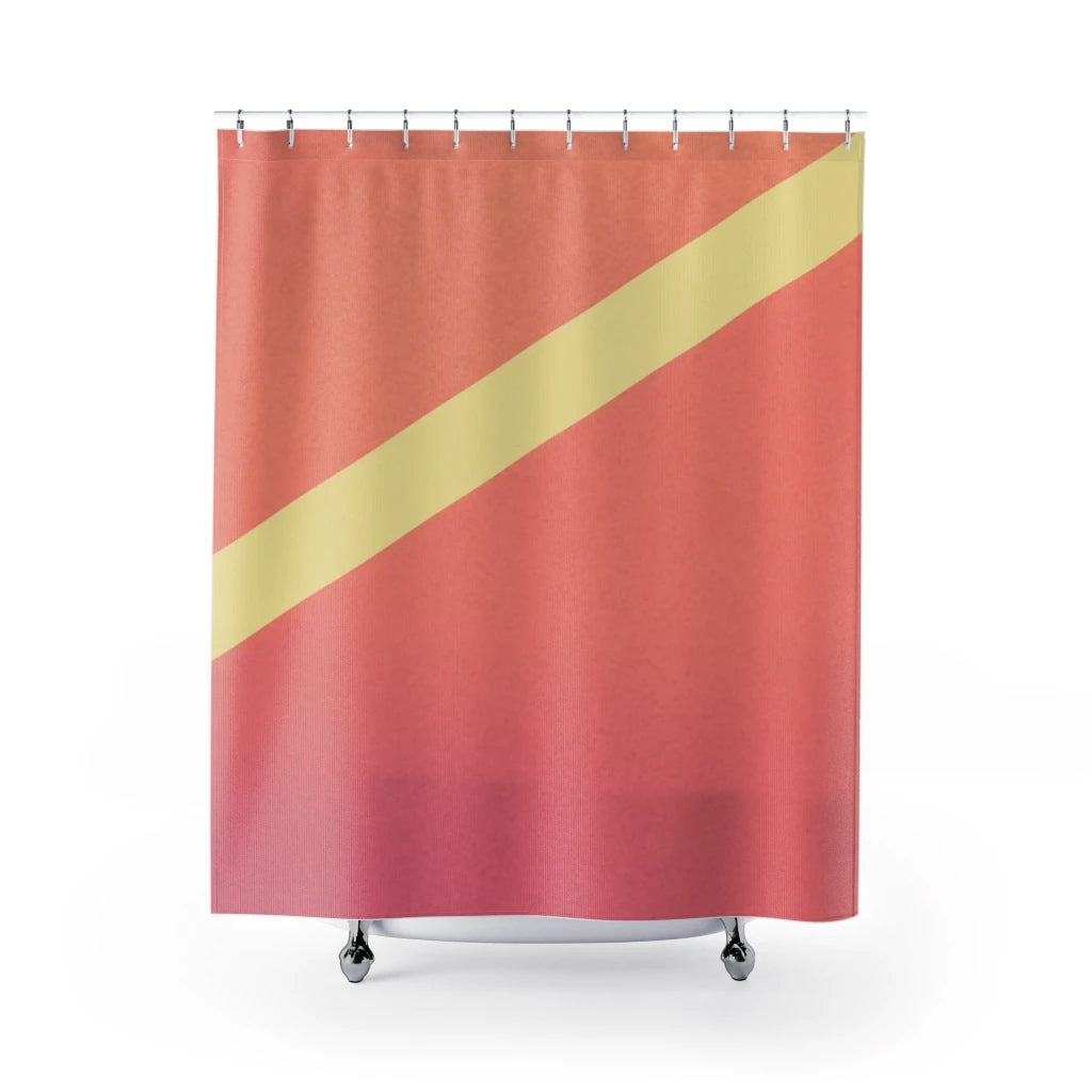 Pink Gradient Abstract Shower Curtains Home Decor | Yellow Pandora