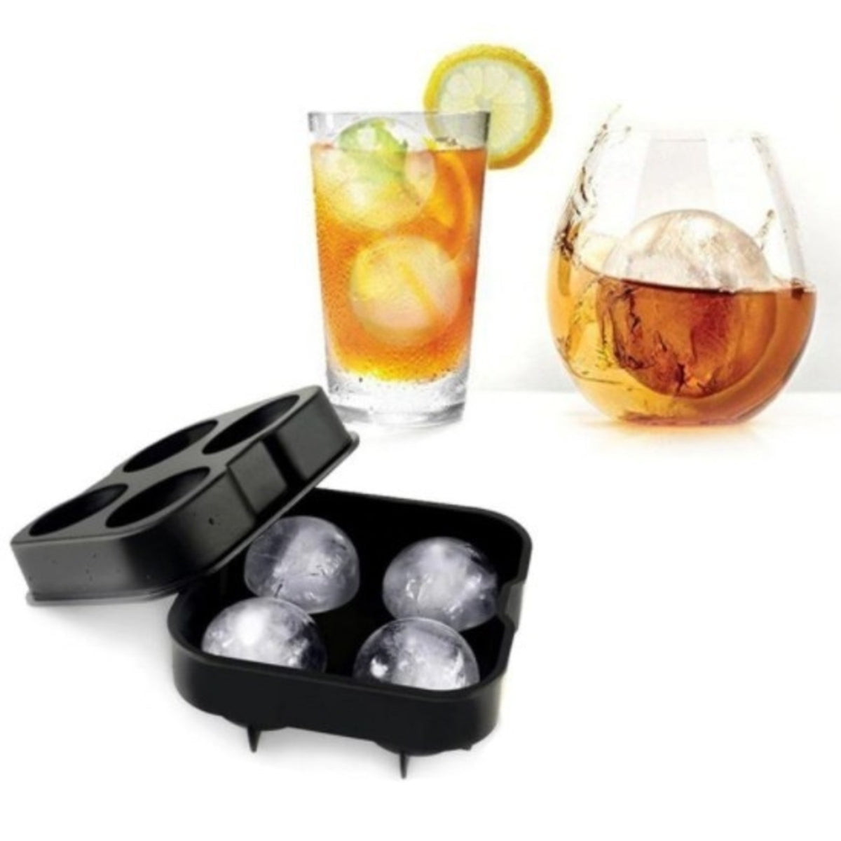 Ice Cube Ball Maker Mold Tray for Cocktails | Yellow Pandora