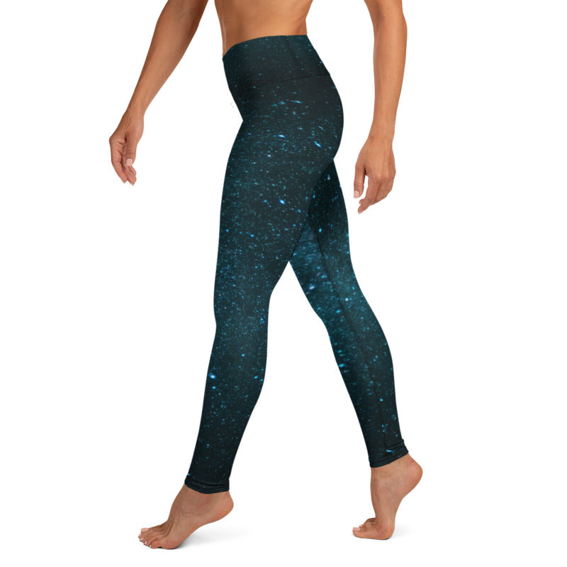 Blue Galaxy Leggings, Capris, Shorts