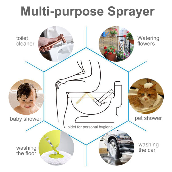 Bidet Sprayer for Toilet Bathroom Sprayer Kit Feminine Hygiene