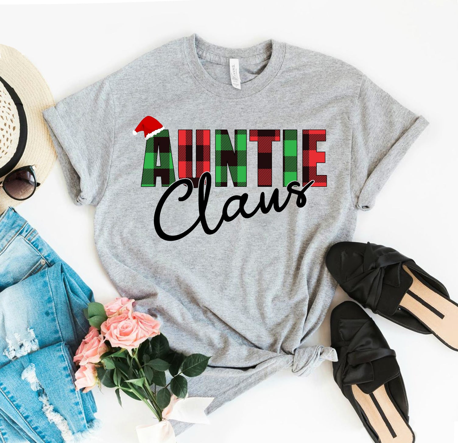 "Auntie Claus" Christmas T-shirt