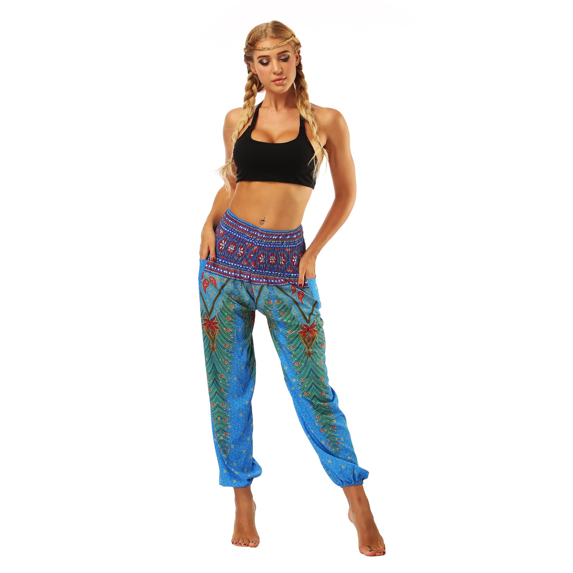 New Printing Leisure Beam Foot Yoga Pants