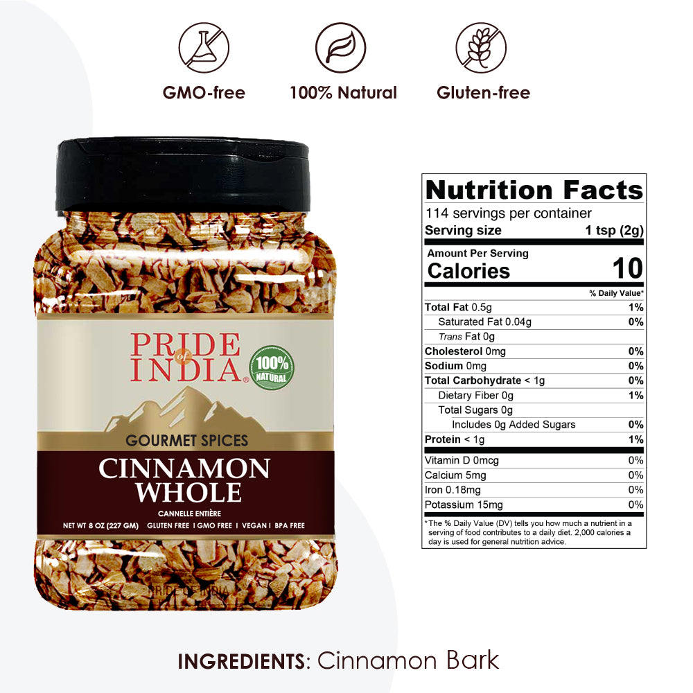 Cinnamon (Indian) Bark Whole - 8 oz