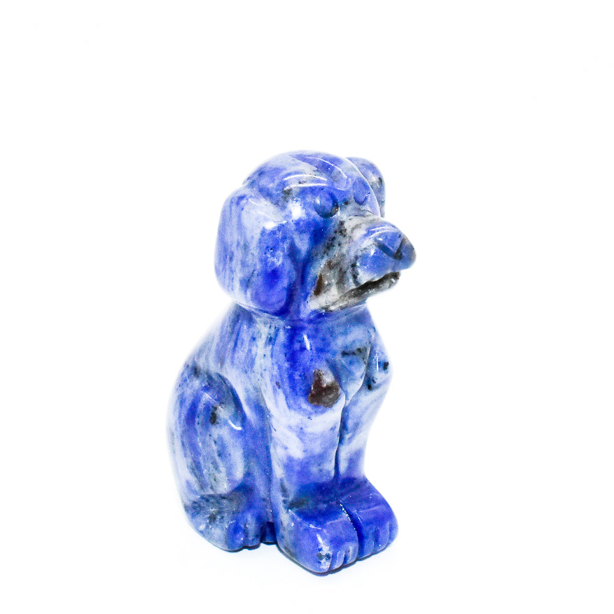 Mini Crystal Carved Dogs