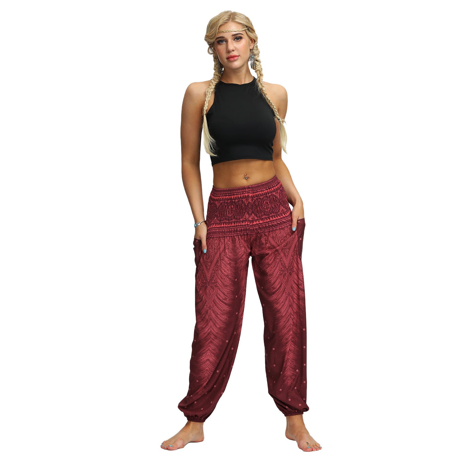 New Printing Leisure Beam Foot Bloomers Yoga Pants