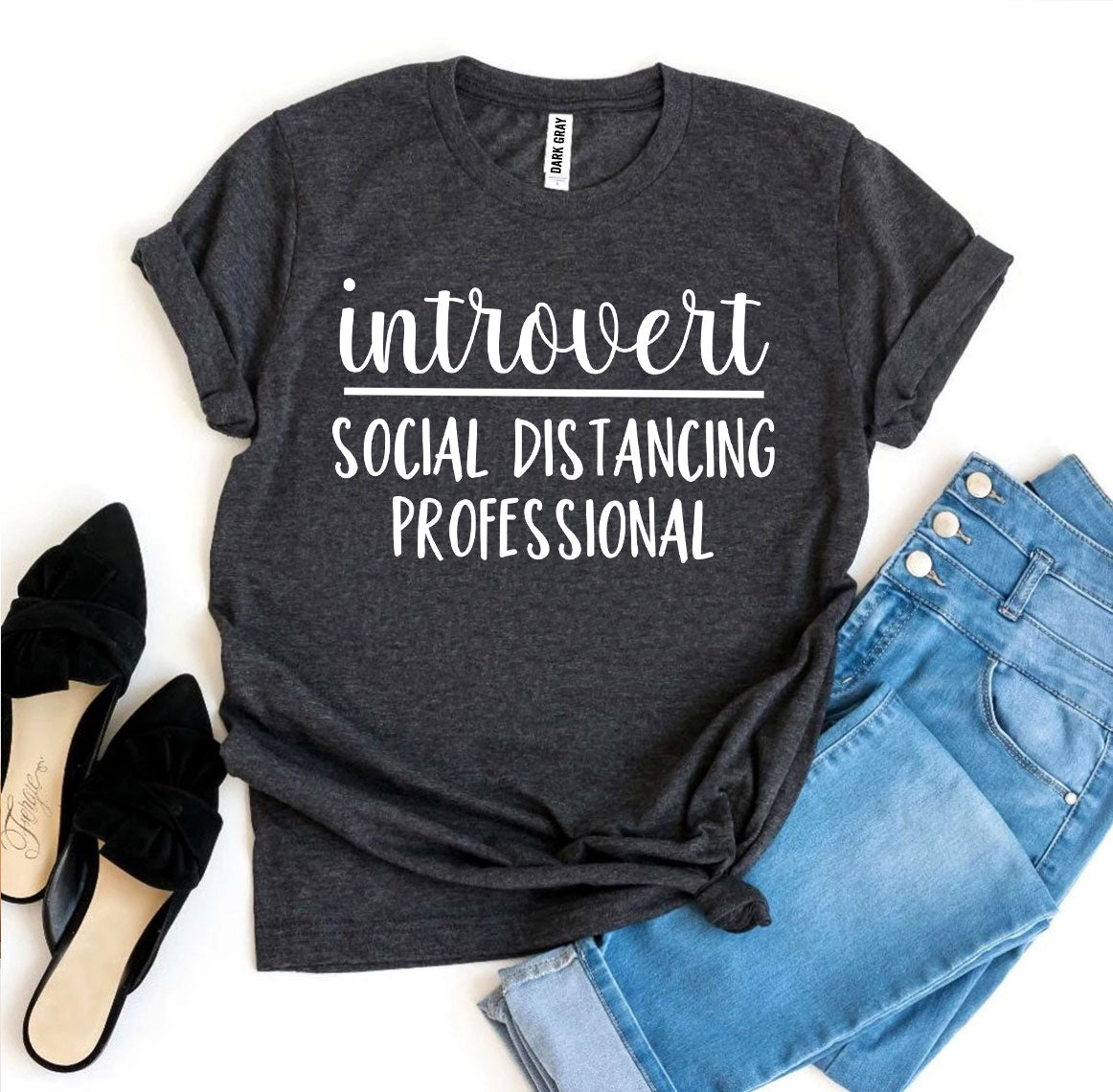 Introvert Social Distancing Professional T-shirt