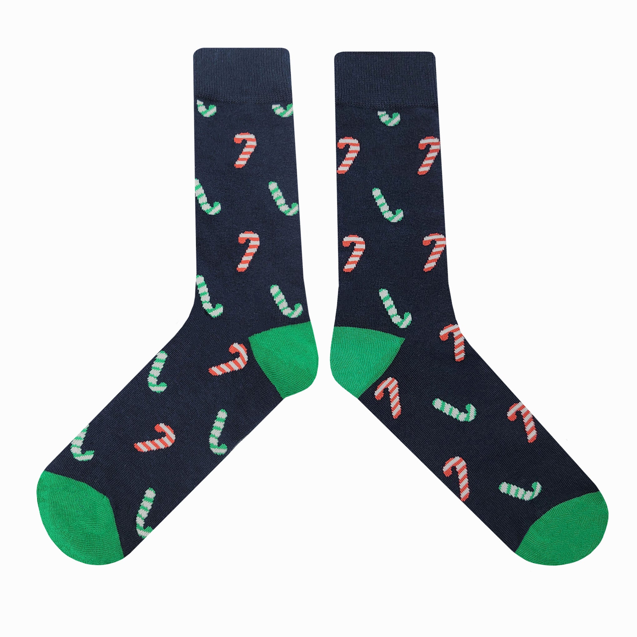 Red Green Candy Cane Socks