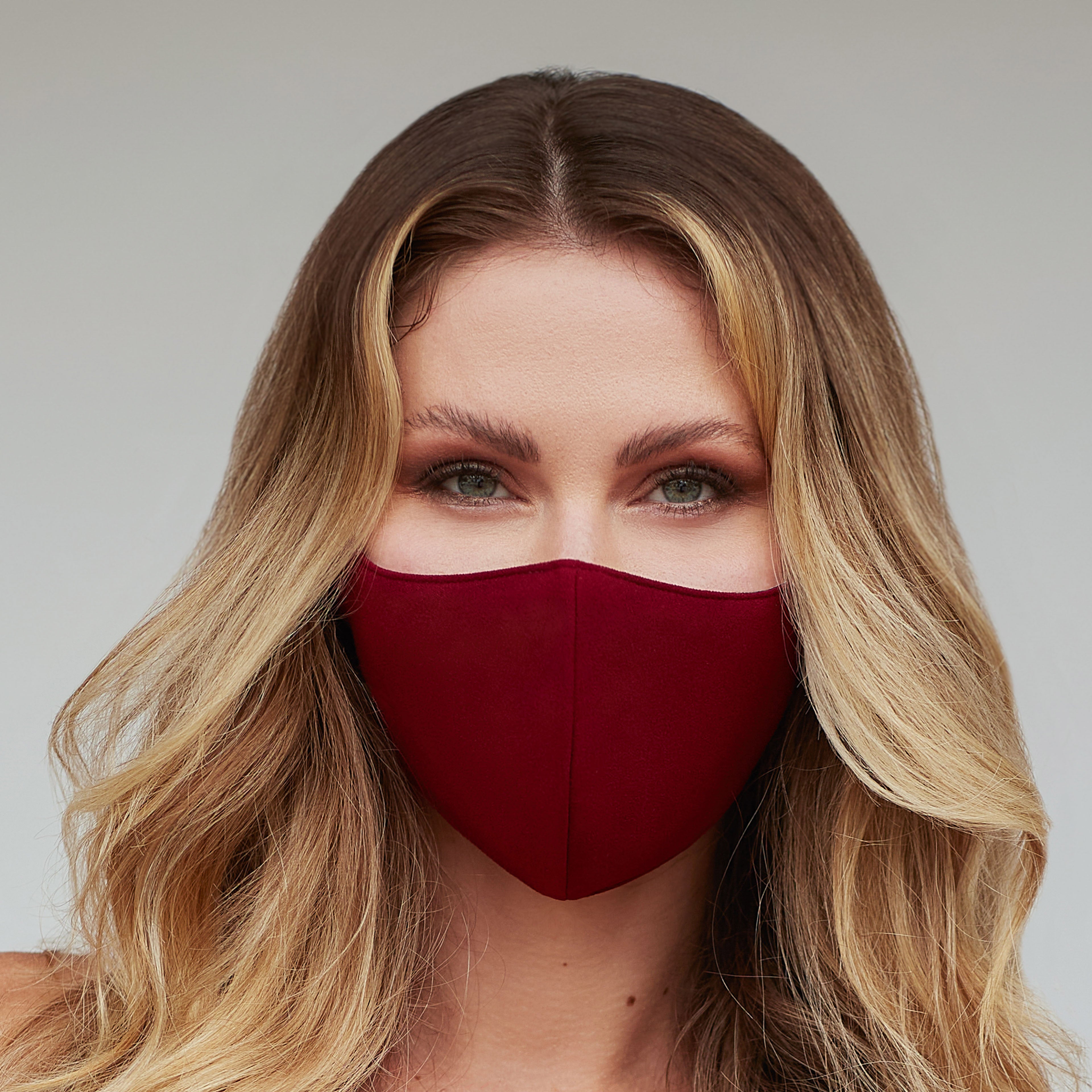 Solid Burgundy Face Mask | Cyan Poppy