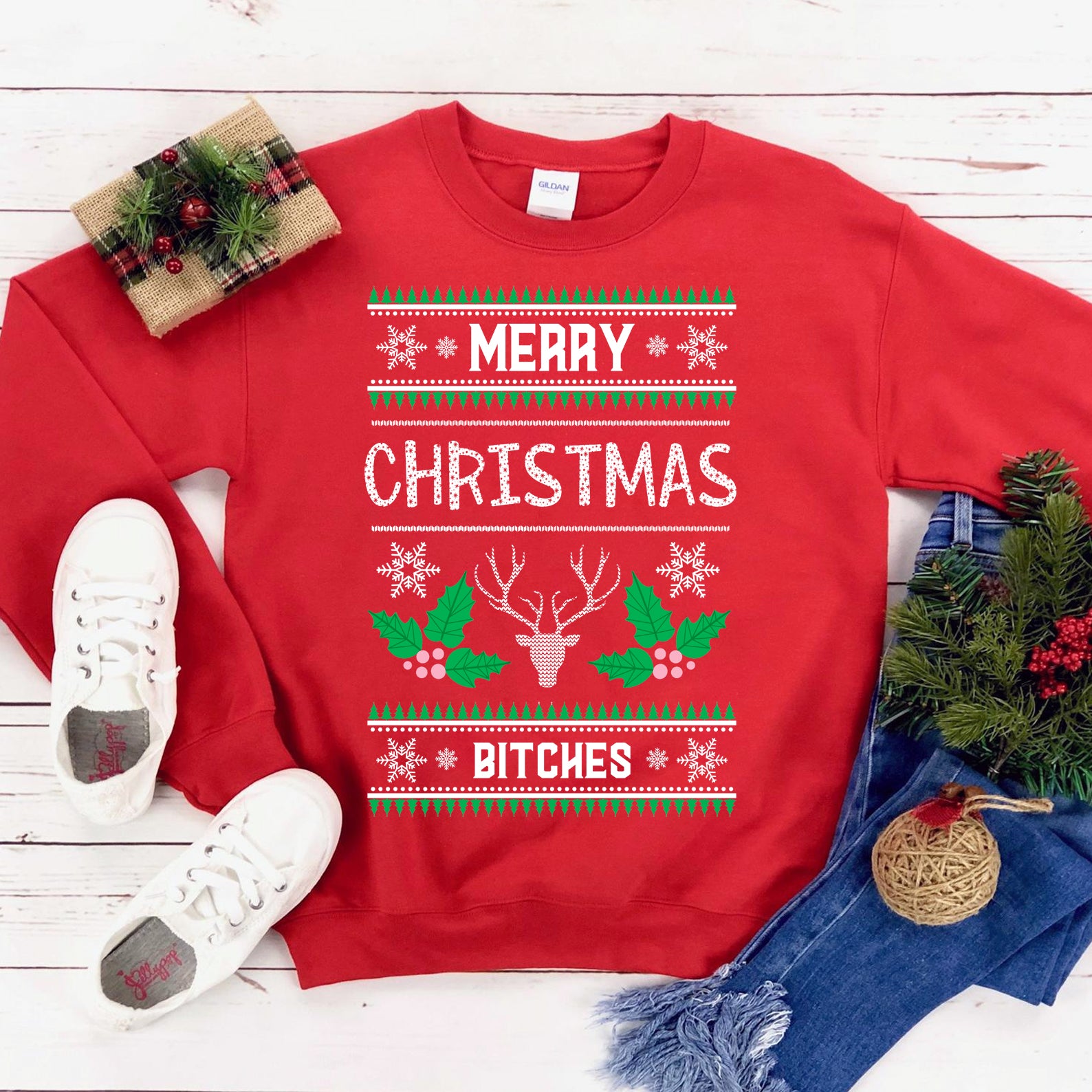 "Merry Christmas Bitches" Sweatshirt