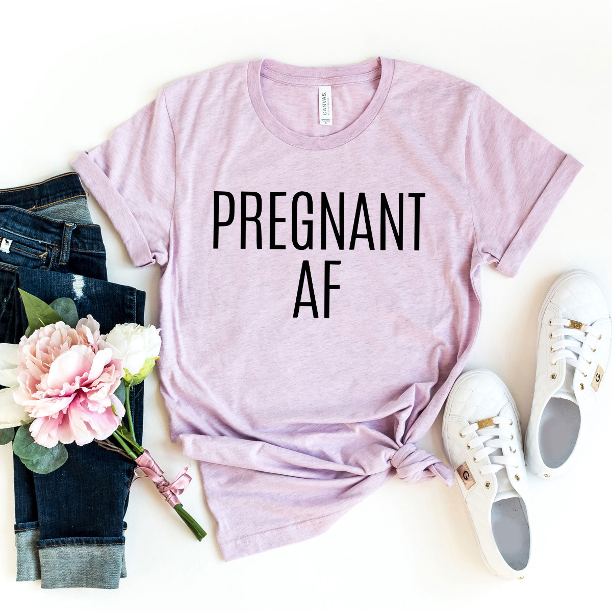 DT0151 Pregnant Af Shirt