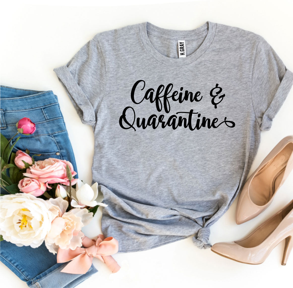 Caffeine & Quarantine T-shirt | Agate