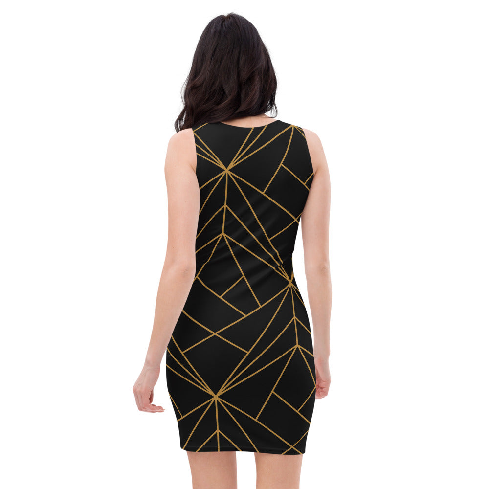 Gold Geometry Dress