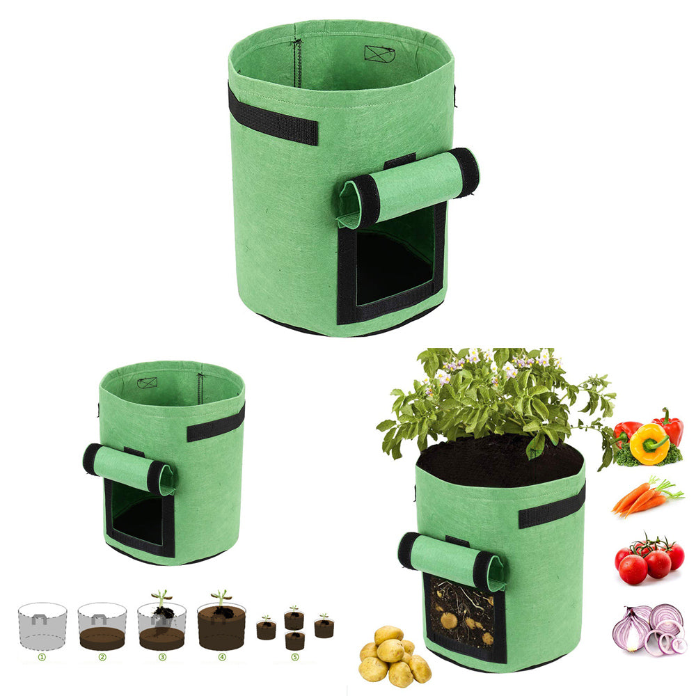 Portable Plant Bag Potato Planting Bag Durable Bag | Teal Simba