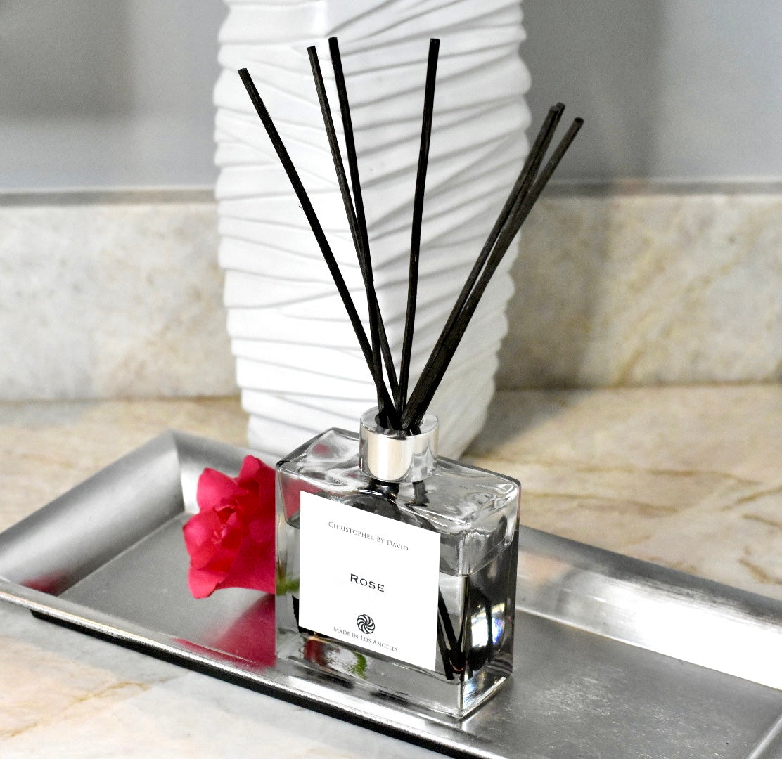 Rose – Natural Rattan Reed Diffuser | Ruby Molly