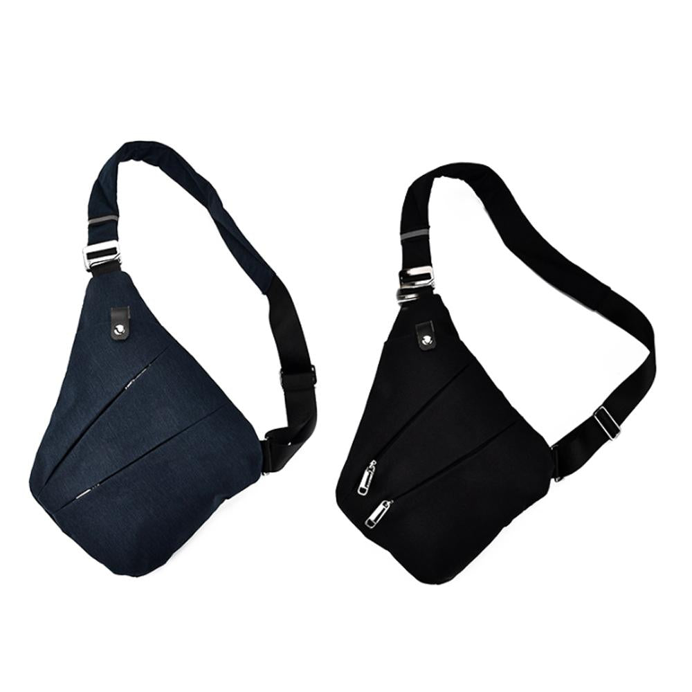 Waterproof Triangle Side Crossbody Bag, Right Shoulder