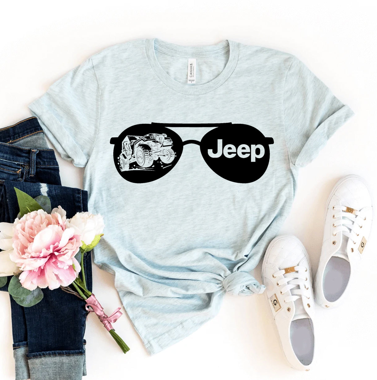 Jeep Glasses T-shirt | Agate