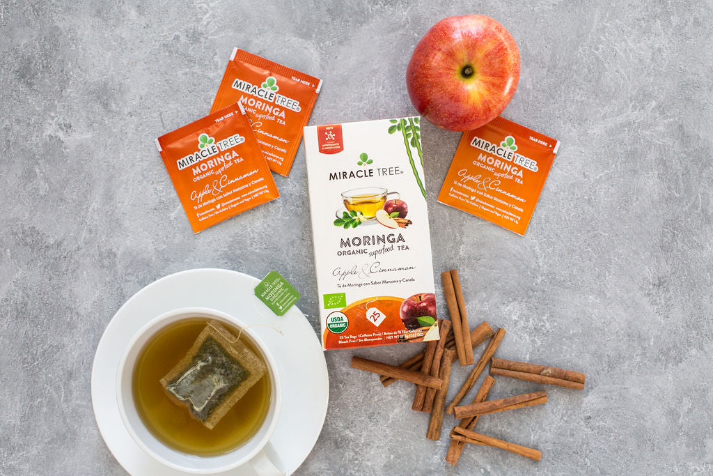 Miracle Tree Organic Moringa Tea, Apple & Cinnamon