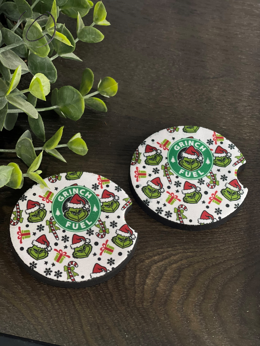 Grinch Fuel Car Coaster Set